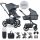 EasyWalker Harvey5 Premium Kombinált Babakocsi XXL RWS Mineral Grey - Prémium Rugózás, Luxus Kivitel