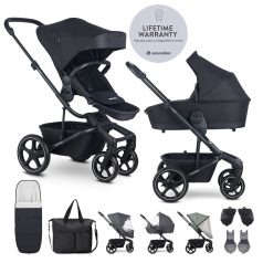   EasyWalker Harvey⁵ Air xxL Kombinált Babakocsi Midnight Black - Prémium Babakocsi Terepre és Városba Újszülötteknek