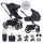 EasyWalker Harvey⁵ Air XXL Kombinált Babakocsi Midnight Black - Prémium Babakocsi Terepre és Városba Újszülötteknek
