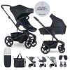 EasyWalker Harvey⁵ Air XXL Kombinált Babakocsi Midnight Black - Prémium Babakocsi Terepre és Városba Újszülötteknek