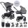 EasyWalker Harvey5 Kombinált Babakocsi XXL RWS Pebble Grey - Prémium Rugózás, Könnyed Irányítás