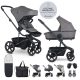 EasyWalker Harvey5 Kombinált Babakocsi XXL RWS Pebble Grey - Prémium Rugózás, Könnyed Irányítás