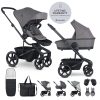 EasyWalker Harvey5 Kombinált Babakocsi XXL RWS Pebble Grey - Prémium Rugózás, Könnyed Irányítás