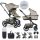 EasyWalker Harvey⁵ Premium Kombinált Babakocsi XXL RWS Pearl Taupe - Prémium Rugózás, Luxus Kivitel