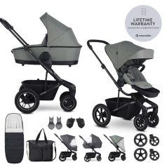   EasyWalker Harvey5 Air xxL Kombinált Babakocsi Agave Green - Prémium Babakocsi Terepre és Városba Újszülötteknek