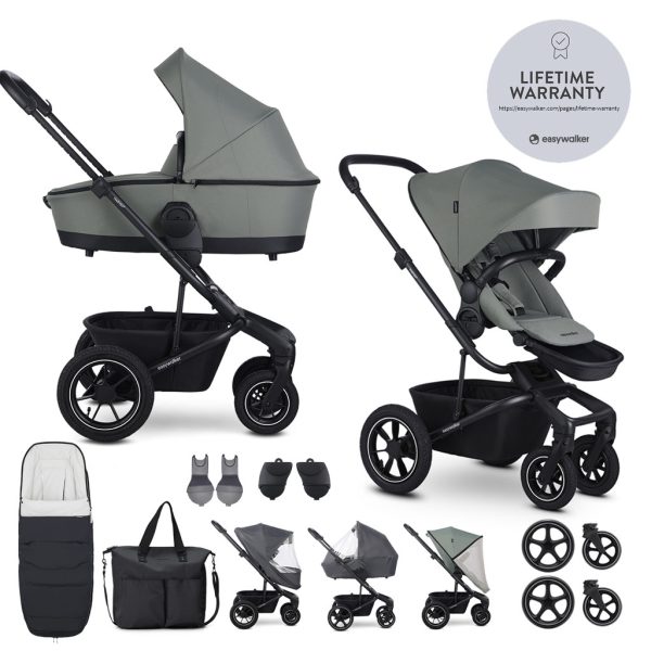 EasyWalker Harvey5 Air XXL Kombinált Babakocsi Agave Green - Prémium Babakocsi Terepre és Városba Újszülötteknek