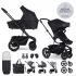 EasyWalker Harvey5 Air xxL Kombinált Babakocsi Midnight Black - Prémium Babakocsi Terepre és Városba Újszülötteknek