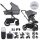 EasyWalker Harvey5 Kombinált Babakocsi XXL AIR Pebble Grey - Felfújható Kerekek, Kiemelkedő Kényelem