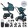 EasyWalker Harvey5 Premium Kombinált Babakocsi XXL AIR Jade Green - Felfújható Kerekek, Luxus Kivitel