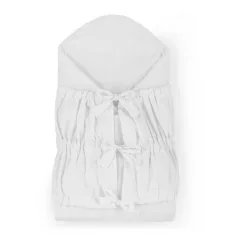   Petite & Mars Nurse Megkötős Pólya Tömör Kókusz Betéttel Fehér (75x75cm)