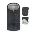 Petite & Mars Jibot 3in1 Téli Szett Jasie Charcoal Grey Bundazsák Kézmelegítő és Kesztyű Babakocsira