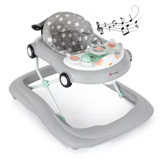   Petite & Mars Cabrio Grey Bébikomp Hanggal 6 Hónapos Kortól 12kg-ig