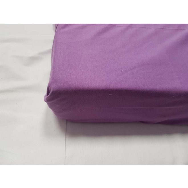 Daubner Pamut Lepedő 120x60cm Lila - Puha, Légáteresztő és Gumírozott Szélű Baba Lepedő Kiságyhoz