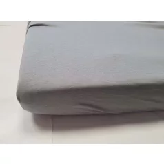  Daubner Pamut Lepedő 120x60cm Szürke - Puha, Légáteresztő és Gumírozott Szélű Baba Lepedő Kiságyhoz
