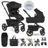 EasyWalker Jimmey Kombinált Babakocsi XXL RWS Pepper Black - Prémium Rugózás, Maximális Kényelem