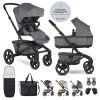 EasyWalker Jimmey Kombinált Babakocsi XXL RWS Iris Grey - Prémium Rugózás, Maximális Kényelem