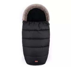   Petite & Mars Comfy 4in1 Bundazsák Forever Black - Meleg, Szél- és Vízálló Univerzális Kiegészítő Babakocsiba és Autósülésbe