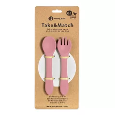   Petite & Mars Take & Match BPA Mentes Evőeszközökkel Dusty Rose 6 Hónapos Kortól