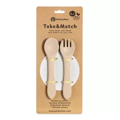   Petite & Mars Take & Match BPA Mentes Evőeszközökkel Desert Sand 6 Hónapos Kortól
