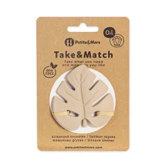   Petite & Mars Take & Match Desert Sand Rágóka BPA Mentes Szilikonból 0+ Hónapos Kortól