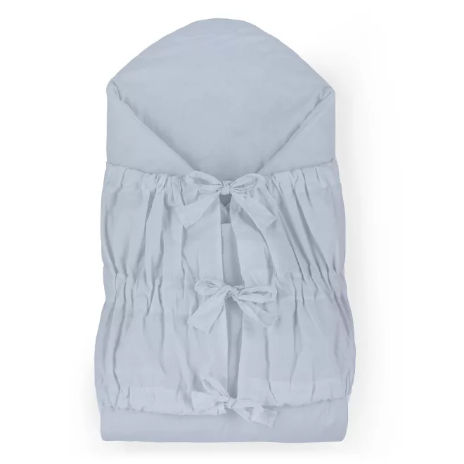 Petite & Mars Dusty Blue Megkötős Pólya Nurse Tömör Kókusz Betéttel (75x75cm)