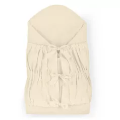   Petite & Mars Light Beige Megkötős Pólya Nurse Tömör Kókusz Betéttel (75x75cm)