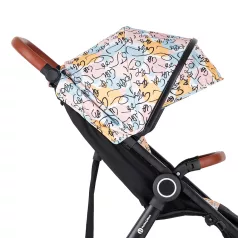   Petite & Mars Napfénytető és Övvédő Street+/Street2 Limited 100 Faces - Egyedi Arc Mintás, Hatékony UV-védelem és Kényelmes Övvédő Babakocsikhoz