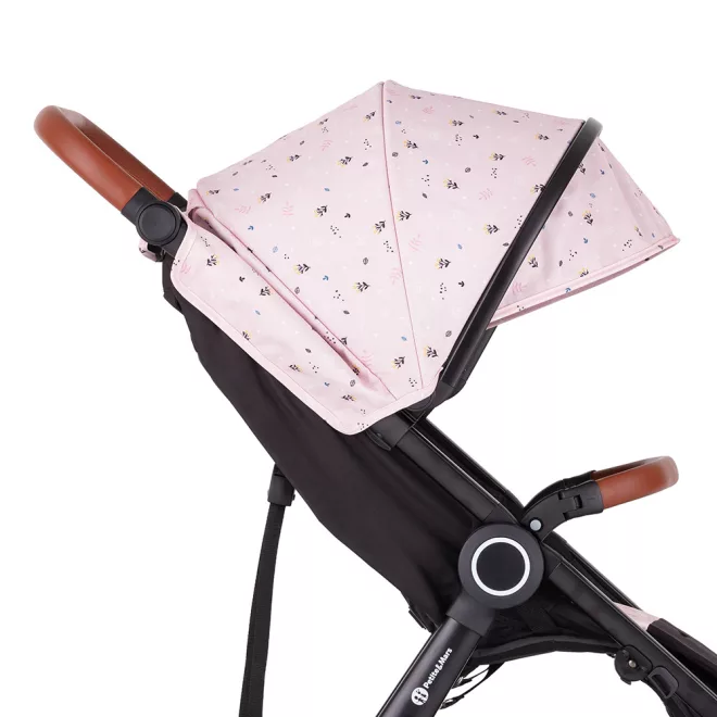 Petite & Mars Napfénytető és Övvédő Street+/Street2 Limited 100 Tenderness - Puha Dizájn, Hatékony UV-védelem és Kényelmes Övvédő Babakocsikhoz