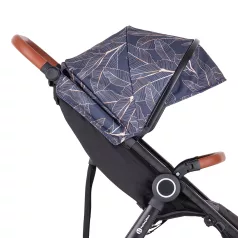   Petite & Mars Napfénytető és Övvédő Street+/Street2 Limited 100 Palmtree - Trópusi Mintás, Hatékony UV-védelem és Kényelmes Övvédő Babakocsikhoz