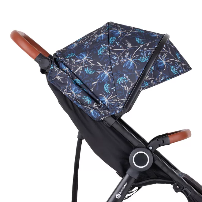 Petite & Mars Napfénytető és Övvédő Street+/Street2 Limited 100 Stylish Beauty - Elegáns Mintás, Hatékony UV-védelem és Kényelmes Övvédő Babakocsikhoz