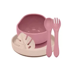   Petite & Mars Take & Match BPA Mentes Étkészlet 4db Dusty Rose - Desert Sand 6 Hónapos Kortól