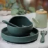 Petite & Mars Take & Match BPA Mentes 2 Részes Étkészlet Tányér Evőeszközökkel Misty Green 6 Hónapos Kortól