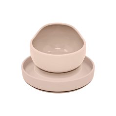   Petite & Mars Take & Match BPA Mentes 2 Részes Étkészlet Tányér Tállal Desert Sand 6 Hónapos Kortól