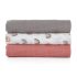 Petite & Mars Bambusz Muszlin Pelenka Szett Moussy Rose Rainbows 3db (68x68cm)
