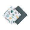 Petite & Mars Bambusz Muszlin Pelenka Szett Misty Green Leaves 2db (120x120cm)