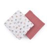 Petite & Mars Bambusz Muszlin Pelenka Szett Misty Rose Rainbow 2db (120x120cm)