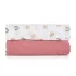 Petite & Mars Bambusz Muszlin Pelenka Szett Misty Rose Rainbow 2db (120x120cm)