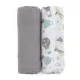Petite & Mars Bambusz Muszlin Pelenka Szett Misty Grey Planes 2db (120x120cm)