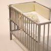 Petite & Mars TILLY Light Grey Pamut és Poliészter Rácsvédő Kiságyba (180x36cm)
