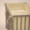 Petite & Mars TILLY MAX Light Grey Pamut és Poliészter Rácsvédő Kiságyba (360x36cm)
