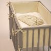 Petite & Mars TILLY MAX Light Grey Pamut és Poliészter Rácsvédő Kiságyba (360x36cm)