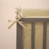 Petite & Mars TILLY MAX Light Grey Pamut és Poliészter Rácsvédő Kiságyba (360x36cm)