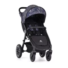   Petite & Mars Sport Babakocsi Street+ Air Black Limited 100 Palmtree - Légkerekes Kialakítás, Kényelmes Sétákhoz