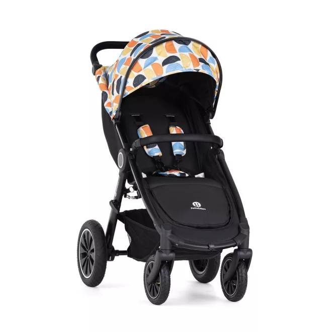 Petite & Mars Sport Babakocsi Street+ Air Black Limited 100 Retro - Légkerekes Kialakítás, Kényelmes Sétákhoz