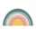 Petite & Mars Rainbow Misty Green Egymásra Rakható Szilikon Készségfejlesztő Építőjáték 1 Éves Kortól