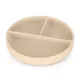 Petite & Mars Take & Match Desert Sand Kerek Szilikon Osztott Tányér 500ml 6 Hónapos Kortól