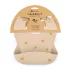 Petite & Mars Szilikon Előke BPA Mentes Take & Match Sand Butterflies 6 Hónapos Kortól