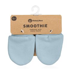   Petite & Mars Újszülött Kesztyű Smoothie Sky Blue Pamut Anyag (6x10cm)