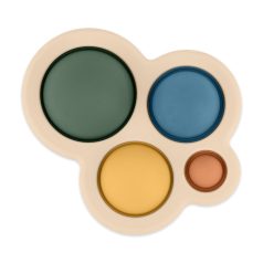   Petite & Mars Szilikon Babajáték Chill Out Misty Green 6 Hónapos Kortól