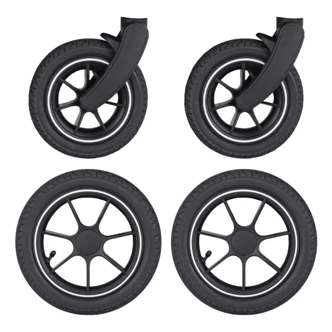 Petite & Mars 4 db Felfújható (AIR) Kerék Szett Street2 Babakocsihoz - Tartós és Kényelmes Kerékszett a Simább Útért